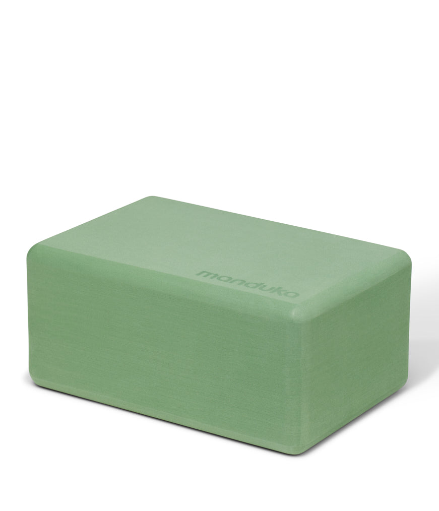 Manduka Recycled Foam Yoga Block Leaf Green Manduka Thailand